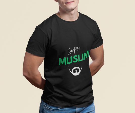 Classic Men Black Islamic T-Shirt